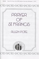 Prayer of St. Francis SATB choral sheet music cover